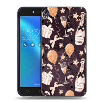 Силиконовый чехол на Asus ZenFone Live с принтом Новый год