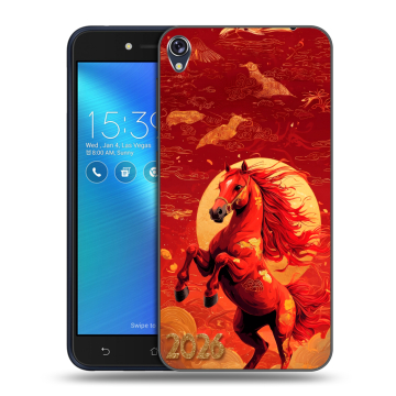 Силиконовый чехол на Asus ZenFone Live с принтом Новый год