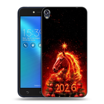 Силиконовый чехол на Asus ZenFone Live с принтом Новый год