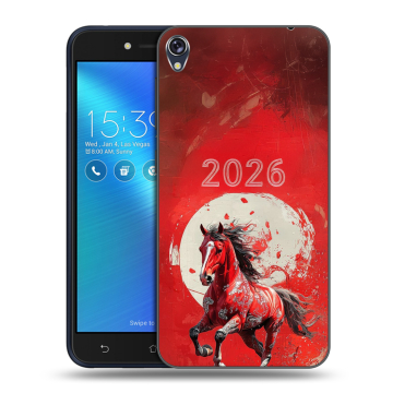 Силиконовый чехол на Asus ZenFone Live с принтом Новый год