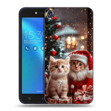 Силиконовый чехол на Asus ZenFone Live с принтом Новый год