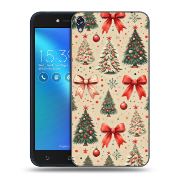 Силиконовый чехол на Asus ZenFone Live с принтом Новый год