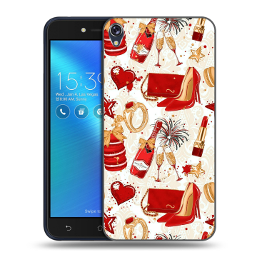 Силиконовый чехол на Asus ZenFone Live с принтом Новый год