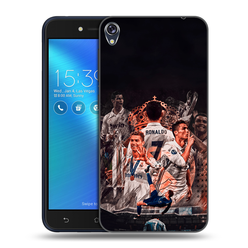Силиконовый чехол на Asus ZenFone Live с принтом Реал Роналдо Real Ronaldo Силиконовый чехол на Asus ZenFone Live с принтом Реал Роналдо Real Ronaldo
