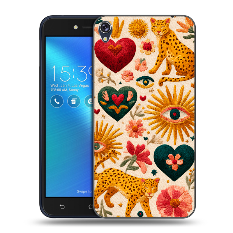 Силиконовый чехол на Asus ZenFone Live с принтом Модный принт Силиконовый чехол на Asus ZenFone Live с принтом Модный принт