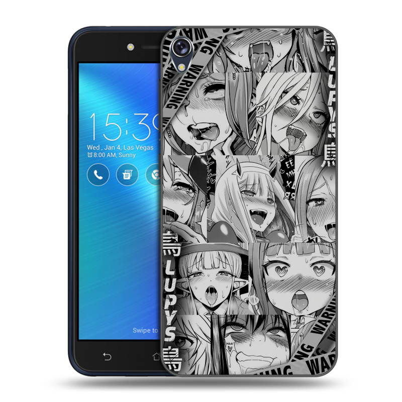 Силиконовый чехол на Asus ZenFone Live с принтом Ahegao Ахегао Аниме Силиконовый чехол на Asus ZenFone Live с принтом Ahegao Ахегао Аниме