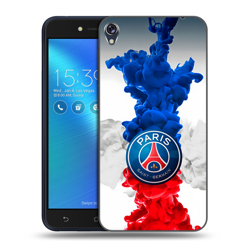 Силиконовый чехол на Asus ZenFone Live с принтом PSG ПСЖ Силиконовый чехол на Asus ZenFone Live с принтом PSG ПСЖ