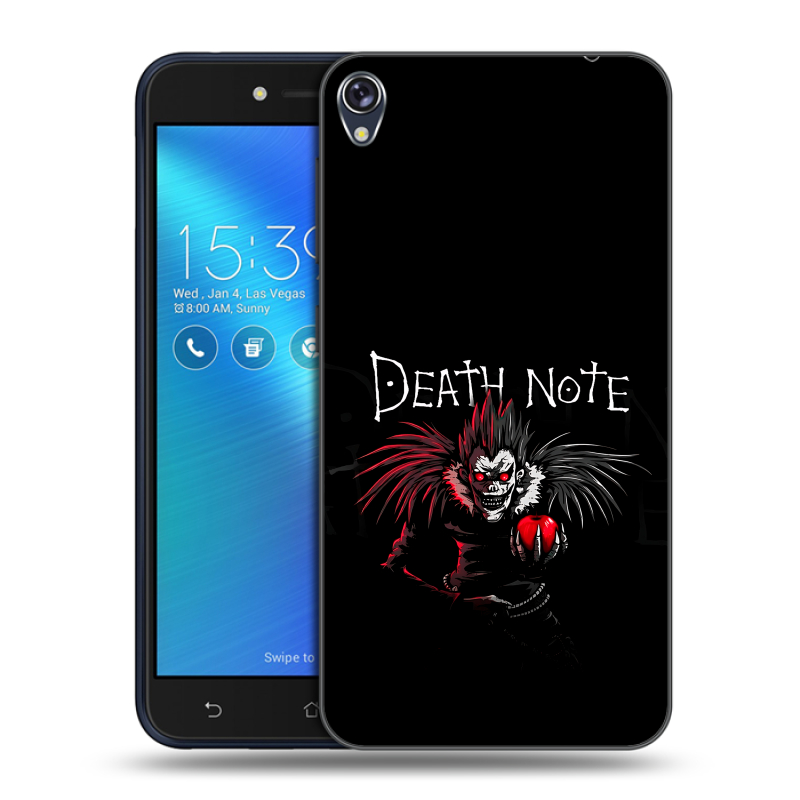 Силиконовый чехол на Asus ZenFone Live с принтом Death note Тетрадь смерти Силиконовый чехол на Asus ZenFone Live с принтом Death note Тетрадь смерти