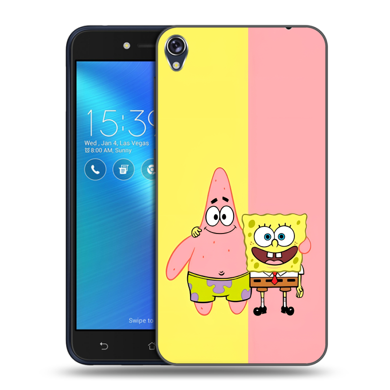 Силиконовый чехол на Asus ZenFone Live с принтом Спанч боб Спанчбоб Силиконовый чехол на Asus ZenFone Live с принтом Спанч боб Спанчбоб