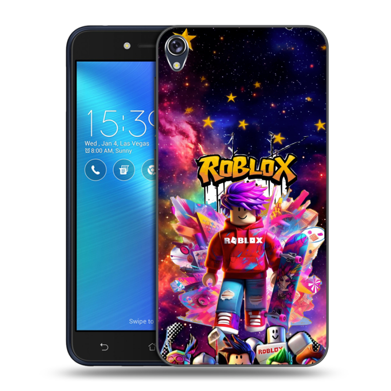 Силиконовый чехол на Asus ZenFone Live с принтом Roblox Роблокс Силиконовый чехол на Asus ZenFone Live с принтом Roblox Роблокс
