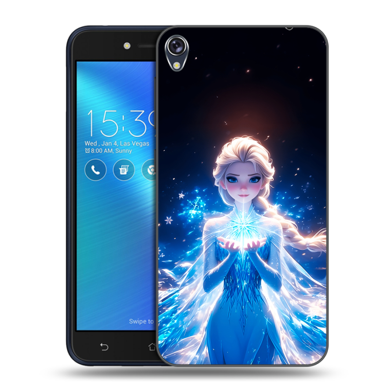 Силиконовый чехол на Asus ZenFone Live с принтом Холодное сердце Frozen Силиконовый чехол на Asus ZenFone Live с принтом Холодное сердце Frozen