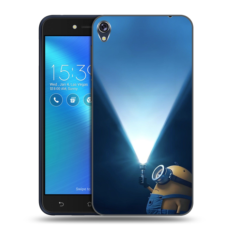Силиконовый чехол на Asus ZenFone Live с принтом Миньоны Силиконовый чехол на Asus ZenFone Live с принтом Миньоны