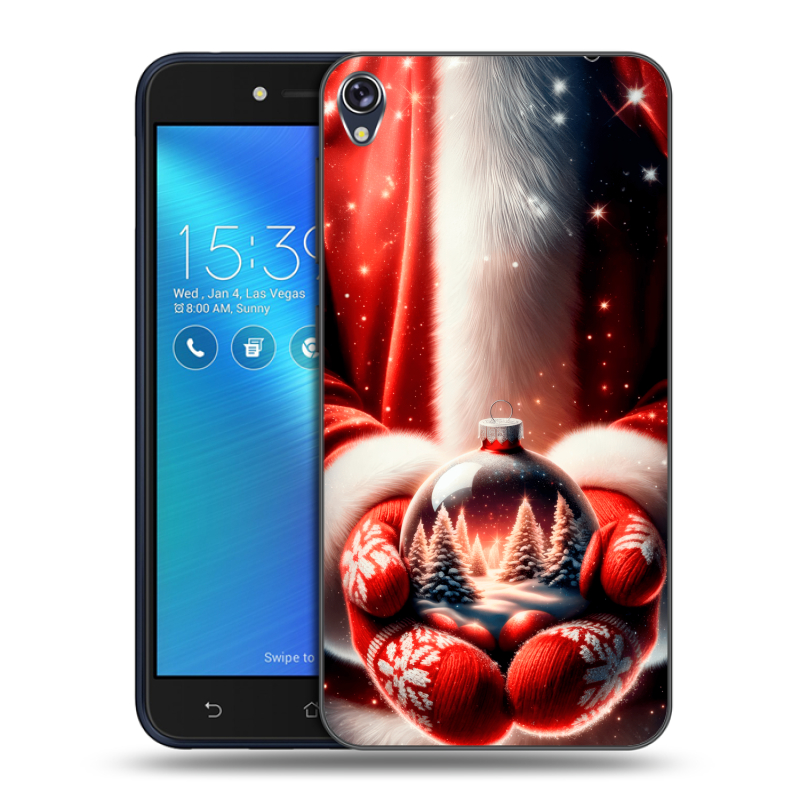 Силиконовый чехол на Asus ZenFone Live с принтом Новый год Силиконовый чехол на Asus ZenFone Live с принтом Новый год