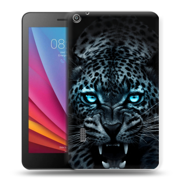 Силиконовый чехол на планшета Huawei MediaPad T3 7 с принтом Темный леопард Силиконовый чехол на планшета Huawei MediaPad T3 7 с принтом Темный леопард