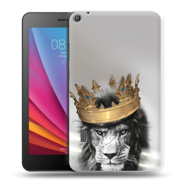 Силиконовый чехол на планшета Huawei MediaPad T3 7 с принтом Лев с короной Силиконовый чехол на планшета Huawei MediaPad T3 7 с принтом Лев с короной