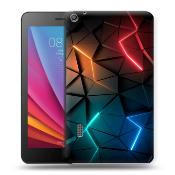 Силиконовый чехол на планшета Huawei MediaPad T3 7 с принтом Абстракция неон Силиконовый чехол на планшета Huawei MediaPad T3 7 с принтом Абстракция неон