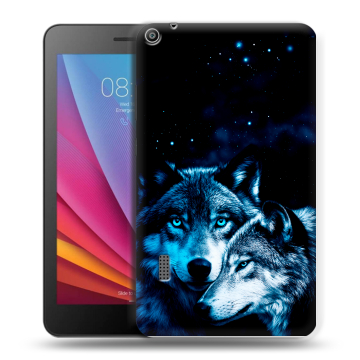 Силиконовый чехол на планшета Huawei MediaPad T3 7 с принтом Волки Силиконовый чехол на планшета Huawei MediaPad T3 7 с принтом Волки