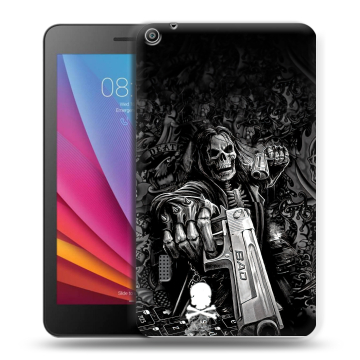 Силиконовый чехол на планшета Huawei MediaPad T3 7 с принтом Скелет Силиконовый чехол на планшета Huawei MediaPad T3 7 с принтом Скелет