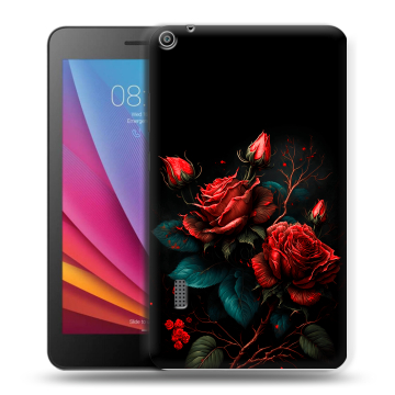 Силиконовый чехол на Huawei MediaPad T3 7 с принтом Розы красные Силиконовый чехол на Huawei MediaPad T3 7 с принтом Розы красные