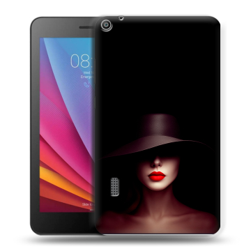 Силиконовый чехол на Huawei MediaPad T3 7 с принтом Девушка в шляпе Силиконовый чехол на Huawei MediaPad T3 7 с принтом Девушка в шляпе