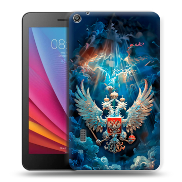 Силиконовый чехол на Huawei MediaPad T3 7 с принтом Герб флаг России Силиконовый чехол на Huawei MediaPad T3 7 с принтом Герб флаг России