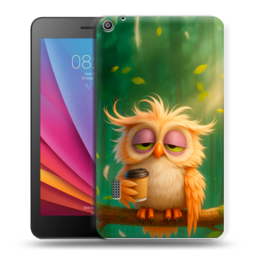 Силиконовый чехол на Huawei MediaPad T3 7 с принтом сова Силиконовый чехол на Huawei MediaPad T3 7 с принтом сова