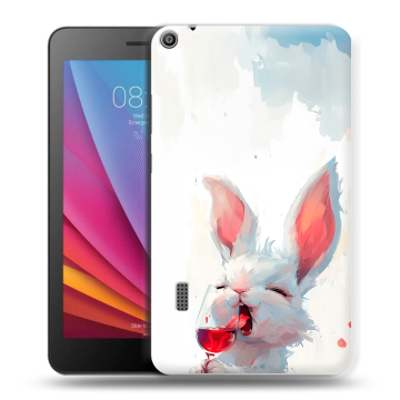 Силиконовый чехол на Huawei MediaPad T3 7 с принтом кролик зайчик Силиконовый чехол на Huawei MediaPad T3 7 с принтом кролик зайчик