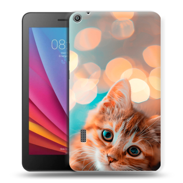 Силиконовый чехол на Huawei MediaPad T3 7 с принтом котик Силиконовый чехол на Huawei MediaPad T3 7 с принтом котик