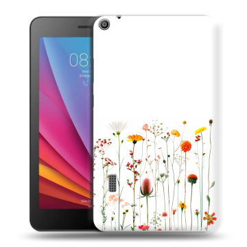 Силиконовый чехол на Huawei MediaPad T3 7 с принтом цветы Силиконовый чехол на Huawei MediaPad T3 7 с принтом цветы