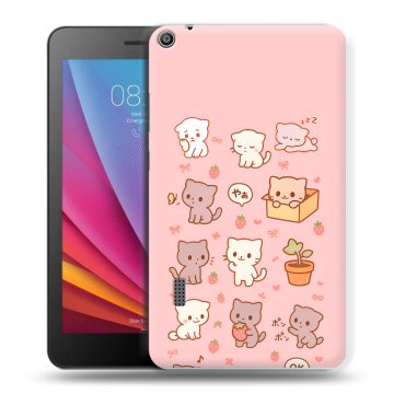 Силиконовый чехол на Huawei MediaPad T3 7 с принтом Hello Kitty Хелоу Кити