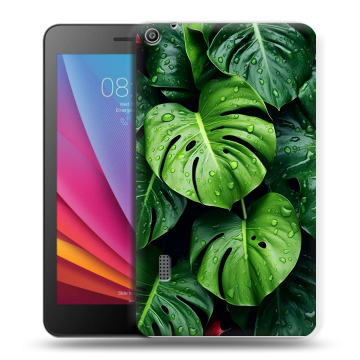 Силиконовый чехол на Huawei MediaPad T3 7 с принтом Листья Силиконовый чехол на Huawei MediaPad T3 7 с принтом Листья