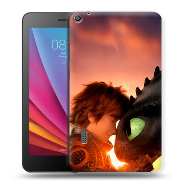 Силиконовый чехол на Huawei MediaPad T3 7 с принтом Как приручить дракона