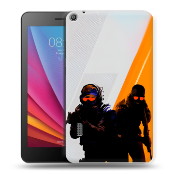 Силиконовый чехол на Huawei MediaPad T3 7 с принтом Контер страйк Counter strike