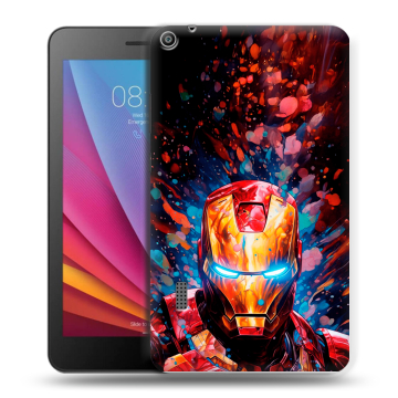 Силиконовый чехол на Huawei MediaPad T3 7 с принтом Железный человек Ironman Силиконовый чехол на Huawei MediaPad T3 7 с принтом Железный человек Ironman