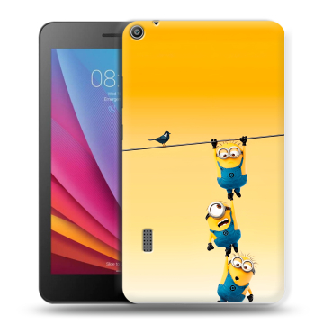 Силиконовый чехол на Huawei MediaPad T3 7 с принтом Миньоны Силиконовый чехол на Huawei MediaPad T3 7 с принтом Миньоны
