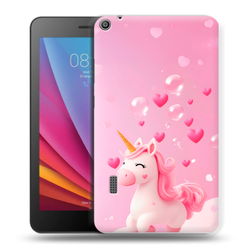Силиконовый чехол на Huawei MediaPad T3 7 с принтом Единорог Силиконовый чехол на Huawei MediaPad T3 7 с принтом Единорог