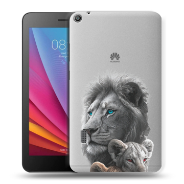 Силиконовый чехол на Huawei MediaPad T3 7 с принтом Львы