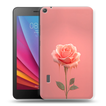 Силиконовый чехол на Huawei MediaPad T3 7 с принтом Розовая роза