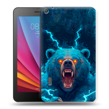 Силиконовый чехол на Huawei MediaPad T3 7 с принтом Медведь
