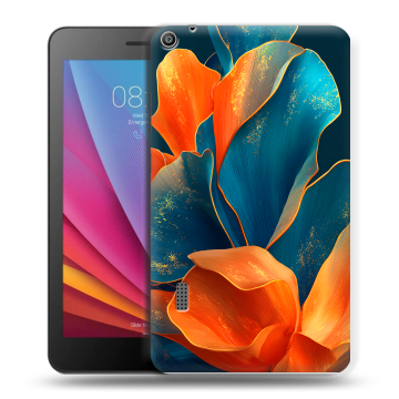 Силиконовый чехол на Huawei MediaPad T3 7 с принтом Цветы