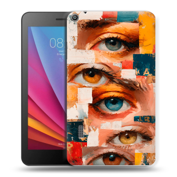 Силиконовый чехол на Huawei MediaPad T3 7 с принтом Модный принт
