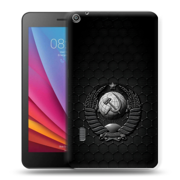 Силиконовый чехол на Huawei MediaPad T3 7 с принтом Герб Флаг СССР