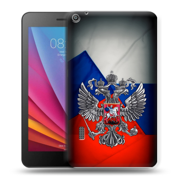 Силиконовый чехол на Huawei MediaPad T3 7 с принтом Флаг России Силиконовый чехол на Huawei MediaPad T3 7 с принтом Флаг России