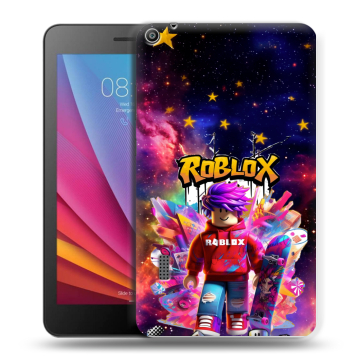 Силиконовый чехол на Huawei MediaPad T3 7 с принтом Roblox Роблокс