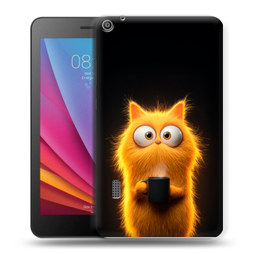 Силиконовый чехол на Huawei MediaPad T3 7 с принтом Смешной кот Силиконовый чехол на Huawei MediaPad T3 7 с принтом Смешной кот