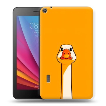 Силиконовый чехол на Huawei MediaPad T3 7 с принтом Смешная утка Силиконовый чехол на Huawei MediaPad T3 7 с принтом Смешная утка