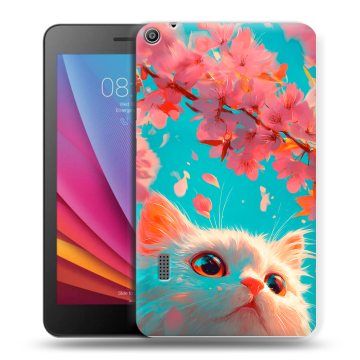 Силиконовый чехол на Huawei MediaPad T3 7 с принтом Красивый кот Силиконовый чехол на Huawei MediaPad T3 7 с принтом Красивый кот