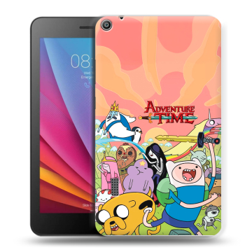 Силиконовый чехол на Huawei MediaPad T3 7 с принтом Adventure time Время приключений Силиконовый чехол на Huawei MediaPad T3 7 с принтом Adventure time Время приключений