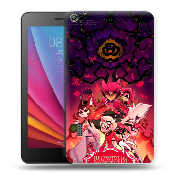 Силиконовый чехол на Huawei MediaPad T3 7 с принтом Hazbin Hotel Отель Хазбин Силиконовый чехол на Huawei MediaPad T3 7 с принтом Hazbin Hotel Отель Хазбин