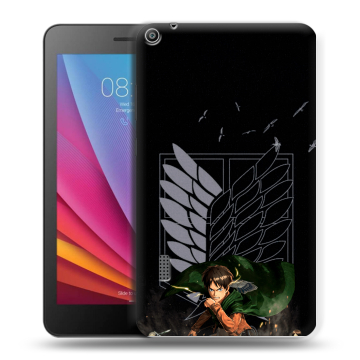 Силиконовый чехол на Huawei MediaPad T3 7 с принтом Атака титанов Силиконовый чехол на Huawei MediaPad T3 7 с принтом Атака титанов